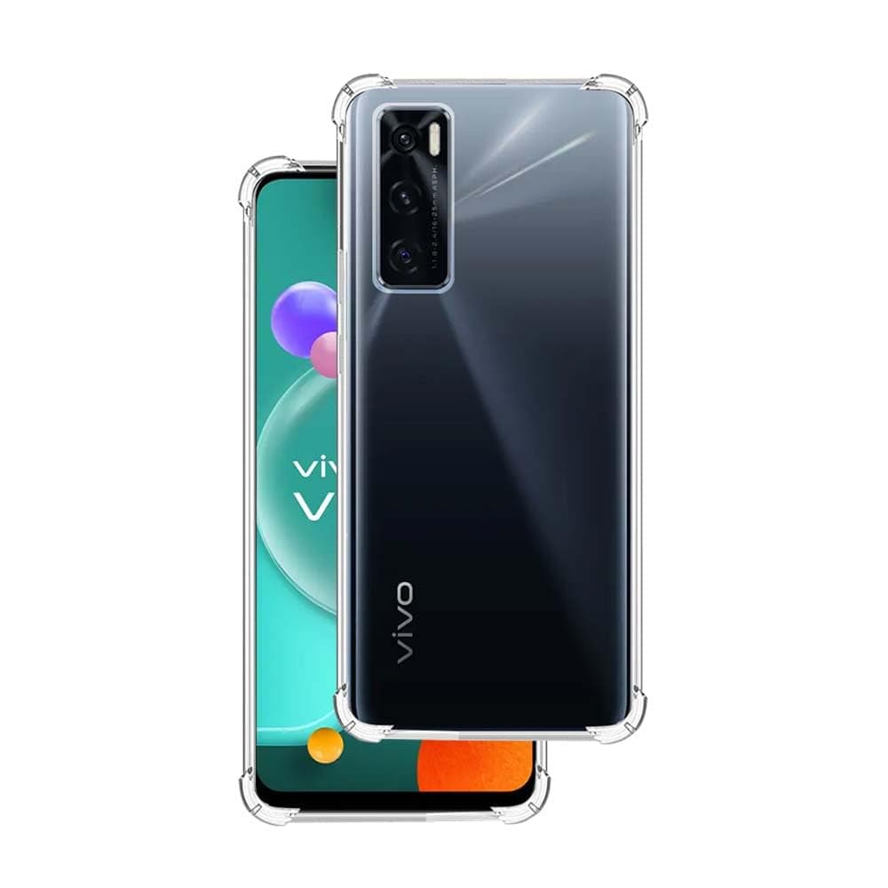 7SEVEN® Back Cover for VIVO V20 SE Transparent Mobile Back Case Shock Proof Design Camera Edges Protection Crystal Clear Phone Case Silicon Soft TPU and Flexible Bumper Phone Cover
