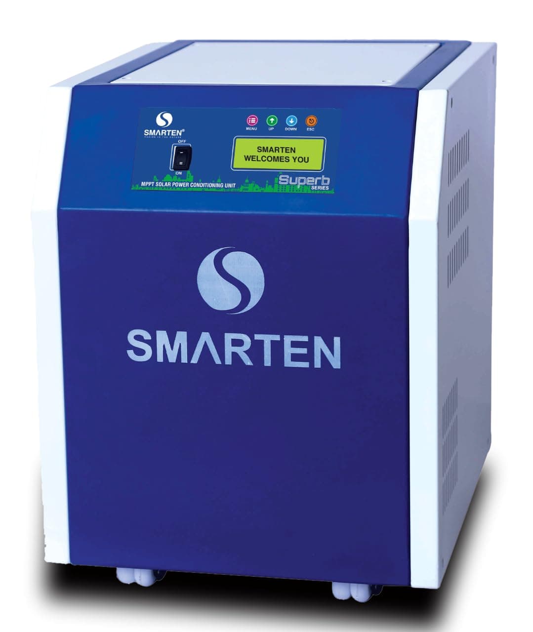 Smarten Superb 5500VA 48V Solar Inverter with 70A MPPT Solar PCU | 5KVA Hybrid Solar Inverter | Supports 5500W Solar Panels | Pure Sine Wave Off-Grid | 4 Battery System | Heavy Load | 3 Year Warranty