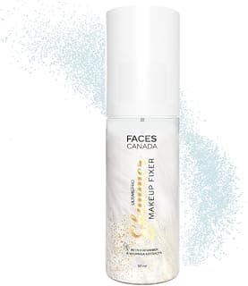 FACES CANADA Ultime Pro Shimmer Makeup Fixer, 50ml | Long Lasting Makeup Setting Spray | Keeps Makeup Intact | Glamourous Shimmer Finish | Hydrates, Soothes & Refreshes Skin | Alcohol Free