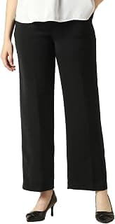 Allen Solly Women Black Solid Formal Trousers