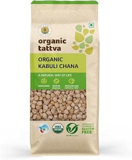 ORGANIC TATTVA Kabuli Chana | Premium Whole Chickpeas for Daily Cooking | Smooth Texture and Mild Aroma | Kabuli Chana 500g Pack