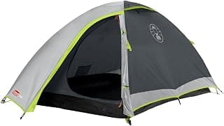 Coleman Polyester Darwin 2 Person Camping Tent | Compact Dome Tent House for Camping | Water Repellant Outdoor Tent for Adults | Portable Travel Trekking Tent with Full Fly Sheet for Extreme Weather & 5–10 Min Easy Setup
