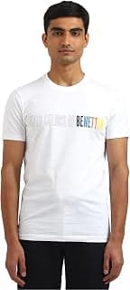 United Colors of Benetton Men Cotton Solid Regular Fit T-Shirt