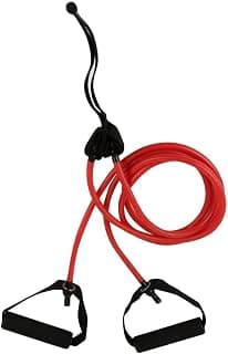 Vector X VX-230-Resistance Tube Exerciser & Stretching, Suitable in Home & Gym Workout for Men & Women (Black)