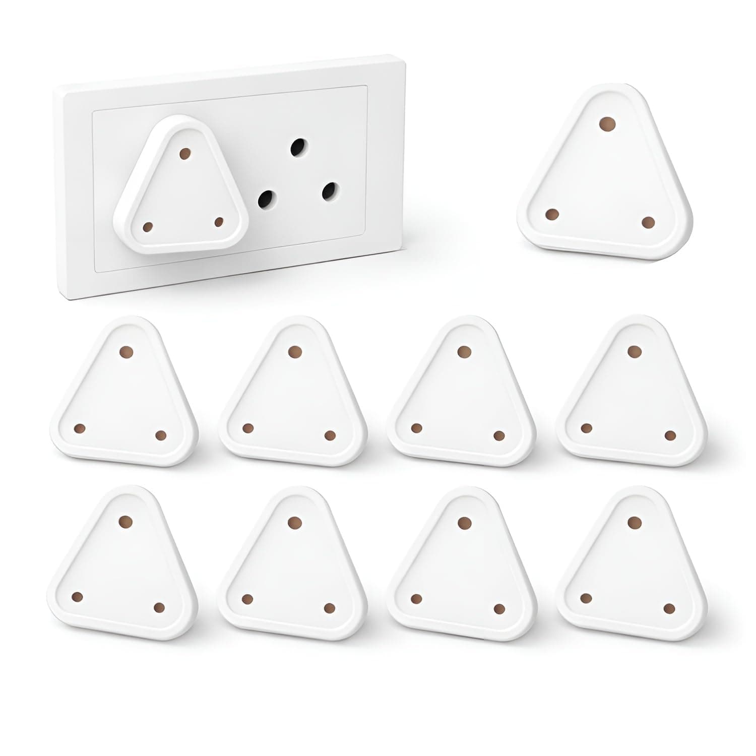 Bumtum Safety Child Electrical Plug Socket Guard Cover for Babies Protections | Used for Bathroom, Kitchen & Home | Switch Boards Pack of 10 Pcs.