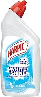 Harpic White and Shine Disinfectant Toilet Cleaner Bleach Liquid - 500 ml