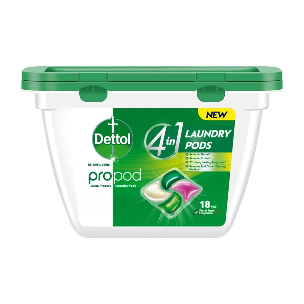 Dettol 4 in 1 Laundry Detergent Pods 18pcs