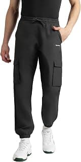 Reebok Men's Performance Pants - Durable Polyester Training Bottoms with Pockets