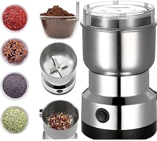DHRUDEEP Nima Mixer Grinder Smash Machine Stainless Steel Multifunctional Electric Grinder & Chopper Dried Spice Hurbal Masala Coffee Beans, Nuts & Grains, Powerful Motor Blender (Steel)