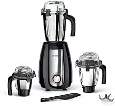 Bosch TrueMixx Pro 1000 W Mixer Grinder, 1000W 3 Jar Black MGM8836BIN