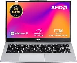 Acer Aspire, AMD Ryzen 7-7730U, 16GB RAM, 512GB SSD, Full HD 15.6"/39.62cm, Windows 11 Home, Pure Silver, 1.79KG, AS15-42, WiFi 6, AMD Graphics, Backlit Keyboard, 55Wh Battery Laptop