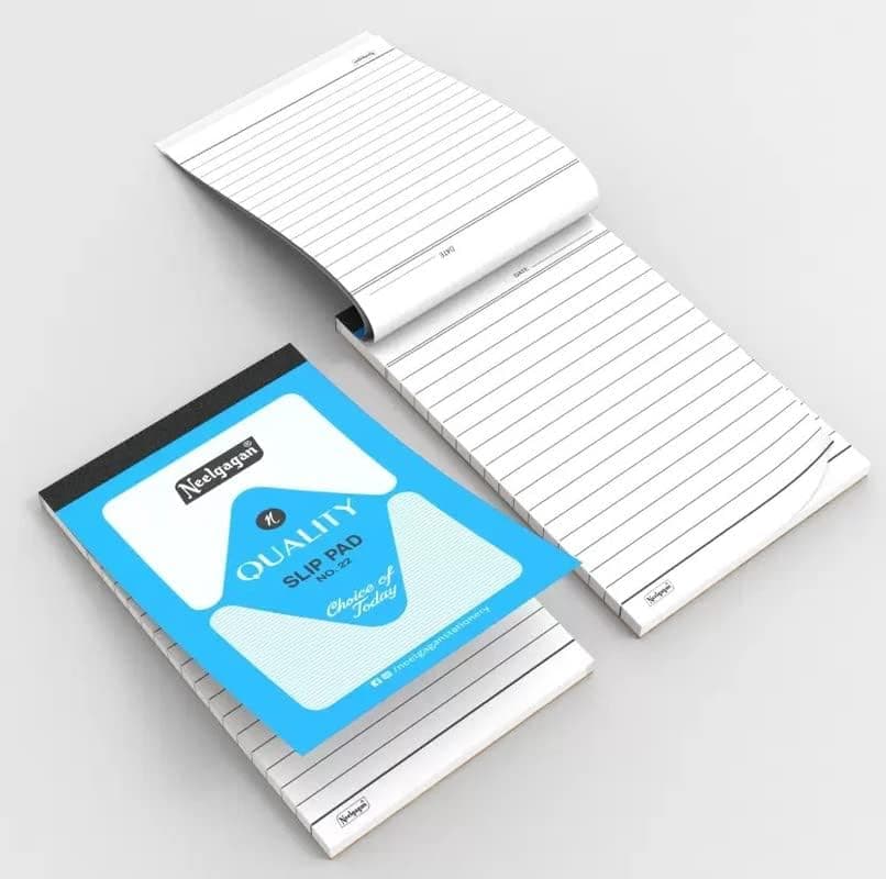 NEELGAGAN Slip Pad No.22 (Type: Ruled with 80 Sheet 160 Pages) Pack of 15