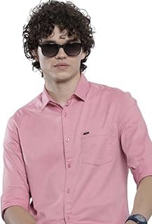 The Indian Garage Co Men Slim Fit Solid Full Sleeves Spread Collar Casual Shirt