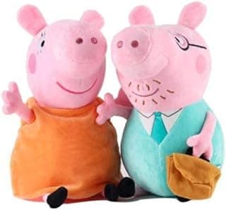 BESTIES Plush Toys Gift Babies Cuddly Animal Stuffed Cute (Combo Mummy Pig & Daddy Pig)