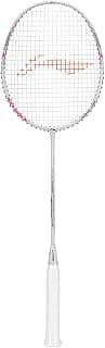 Li-Ning Carbon Fibre Ax Force Light Cannon Unstrung Badminton Racquet, 4U5 (White)