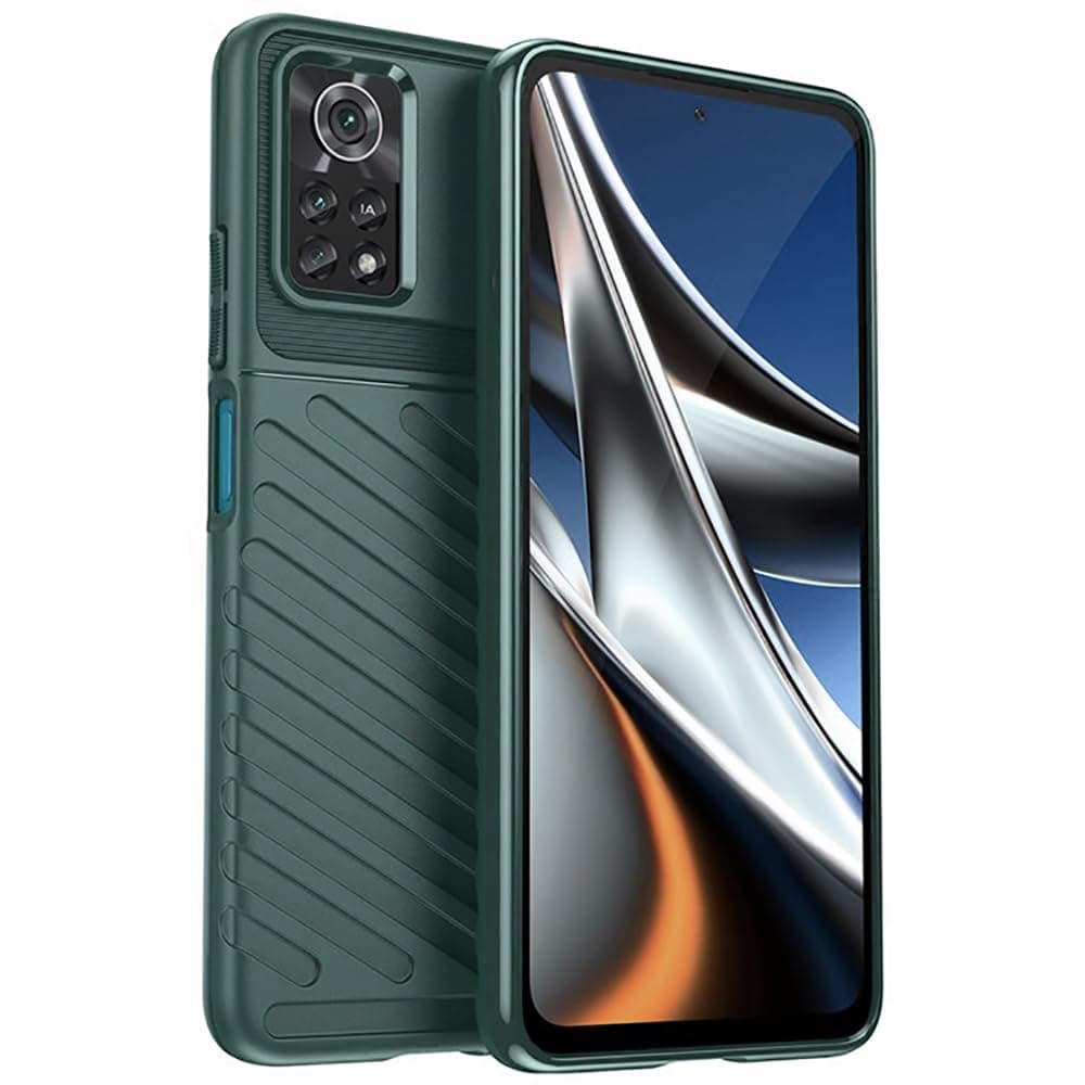 Amazon Brand - Solimo Shockproof Mobile Cover Compatible with Poco X4 Pro 5G (360 Degree Protection | Protective Design | Anti-Scratch Tough Slim TPU Case), Green