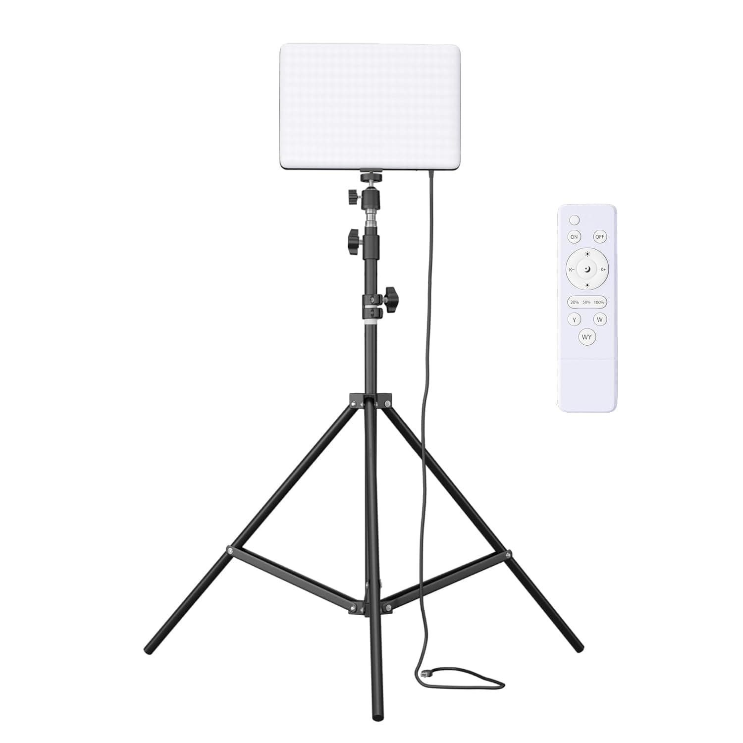 Amazon Basics Studio Light with Stand | Studio Photography and Video Recording | 3000K - 6500K | Remote Control | 7ft Tripod Stand
