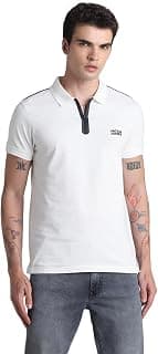JACK & JONES Mens Cotton Slim Fit Zipper Polo