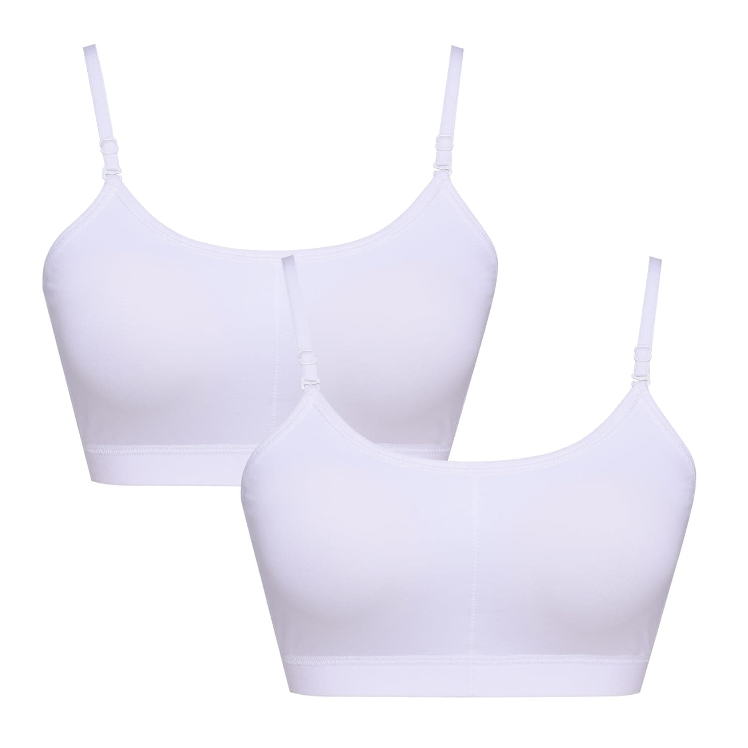 Sillysally Padded Bra for Womens and Girls | Breathable Regular Bra with Stretchable Cotton Fabric | Removable Pads Wire Free Bralette for Womens and Girls (Pack of 2)