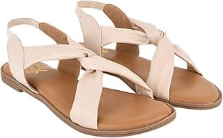 Shoetopia Cross Strap Flat Sandals For Women & Girls