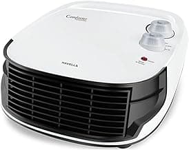 Havells Comforter 2000 Watt Room Heater with Overheat Protection| Easy to Carry for Bedroom and Office| Adjustable Thermostat Control Knob & Adjustable Vent for Air Delivery (White and Black)