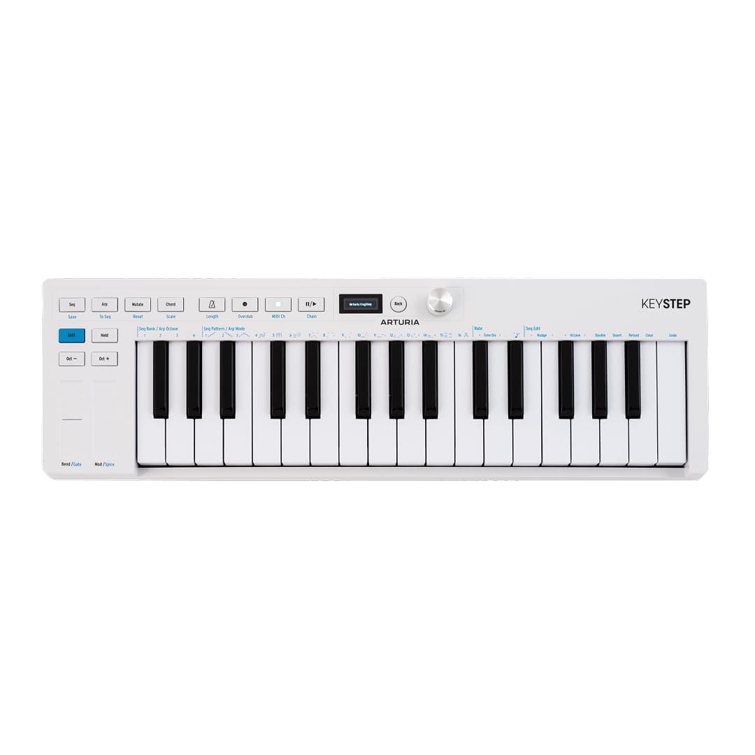 Arturia KeyStep mk2 – 32-Key SlimKey MIDI Controller | Polyphonic Sequencer | Arpeggiator with Aftertouch, CV/Gate, MIDI DIN, Sync I/O