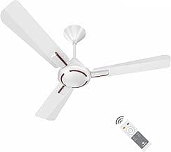 Havells 1200mm Ambrose BLDC Motor Ceiling Fan | Remote Controlled, High Air Delivery Fan | 5 Star Rated, Upto 60% Energy Saving, 2 Year Warranty | (Pack of 1, Pearl White Wood)