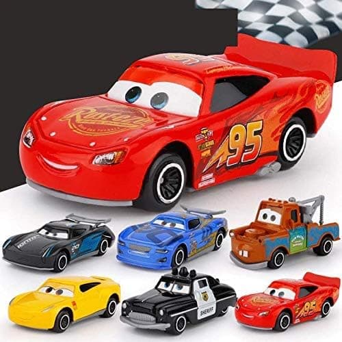 Goyal's Metal Die Cast Car Set Free Wheel High Speed Unbreakable for Kids - Pack of 6, Small Racing Cars for Exciting Playtime Adventures (Set of 6 Pcs)