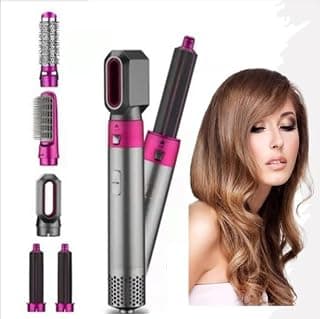 Drumstone Pro (15 YEARS LIMITED WARRANTY) Change Your Look with our 5-in-1 Hair Styler Kit Curl, Straighten, Wave, Volumize, Perfect for Any Hairstyle, Any Occasion. Get Salon-Quality Results at Home