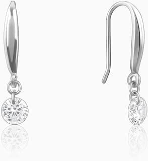 GIVA 925 Silver Classic Shiny Drop Earrings| Drops to Gift Women & Girls | With Certificate of Authenticity and 925 Stamp | 6 Months Warranty