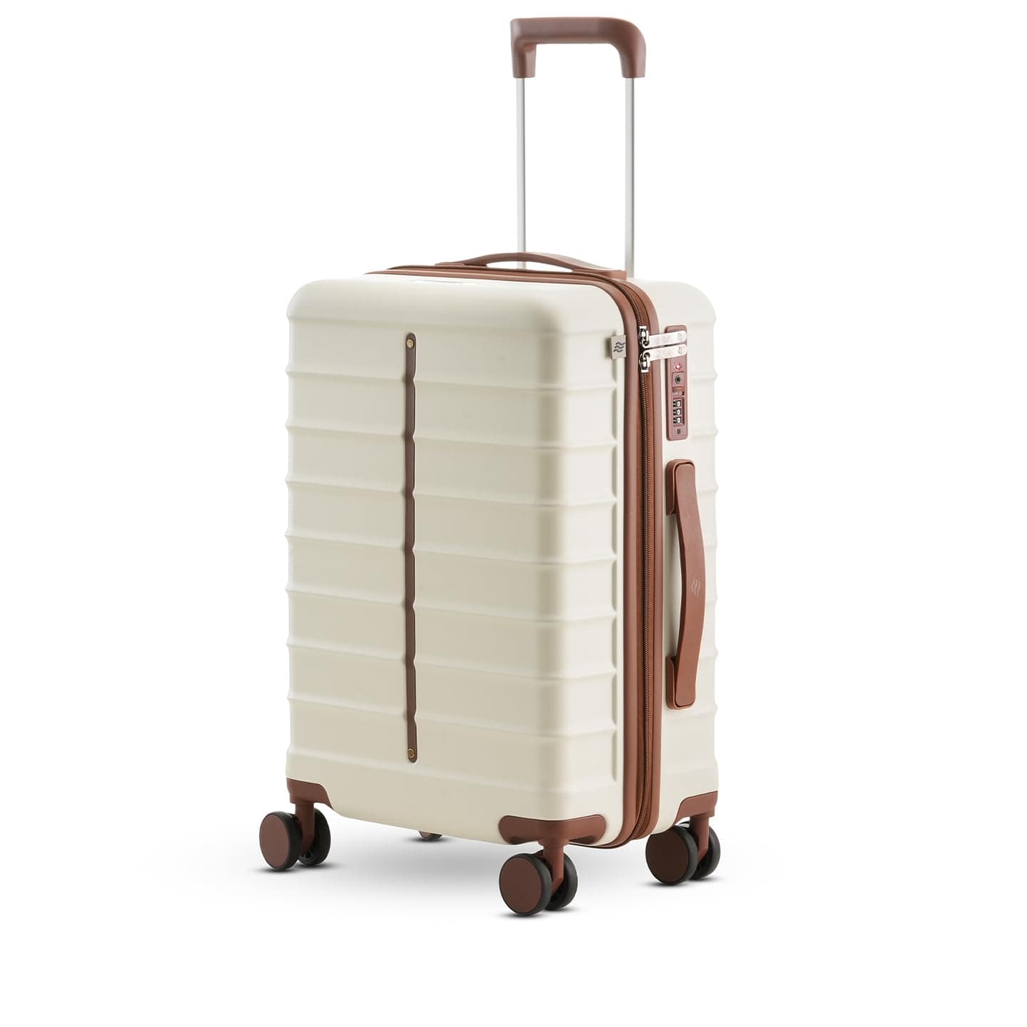 Assembly Odyssey 24 Inch (65cm) Check-in Medium Trolley Bag Hard Shell Polycarbonate Suitcase Lightweight with TSA Lock 8 Spinner Wheels White