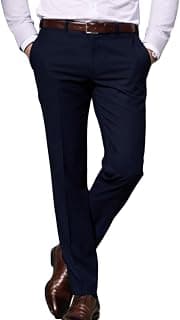 Louis Philippe Men's Super Slim Fit Everyday Smart Wear Comfort Stretch Work Ready Solid Formal Trouser