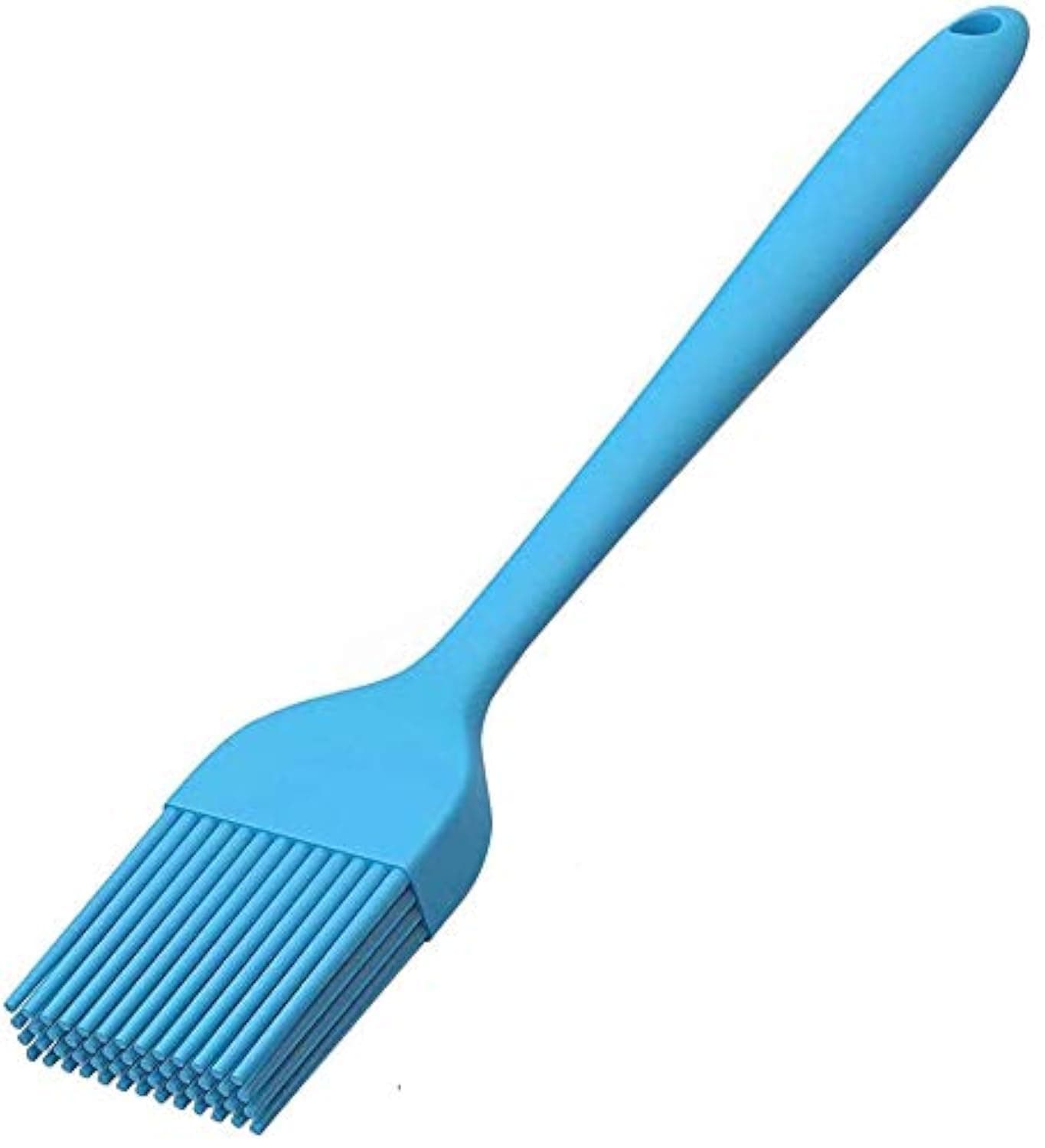 P-Plus International Silicone Basting Brush Set, Stainless Steel Handle With Silicone Bristles For BBQ, Grilling, Pastry, Dosa Tawa, 8 Inch, Blue
