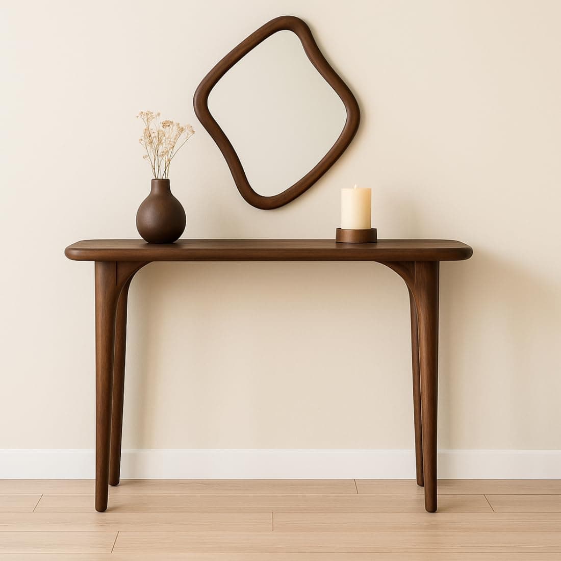 carpentray 80cm Long Wooden Console Table for Living Room | Side Entrance Table for Home (80 * 30 * 77 Cm)