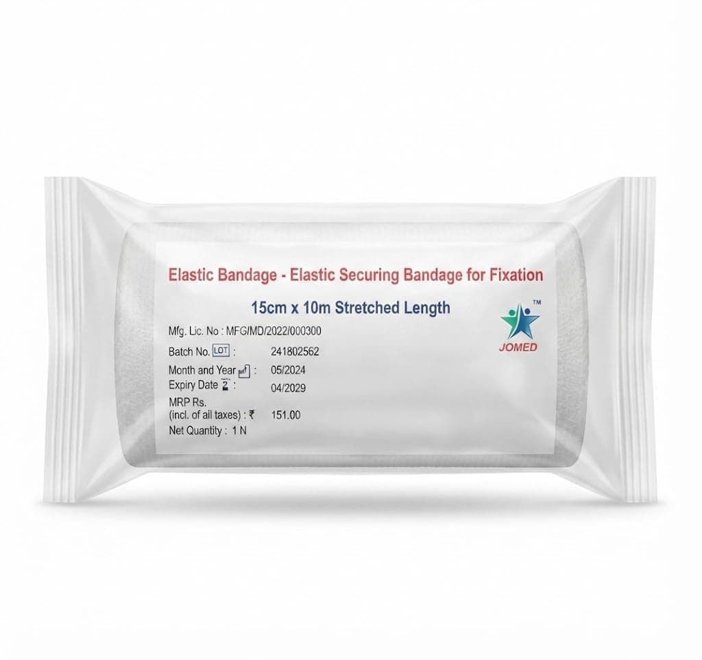 JOMED - ELASTIC SECURE BANDAGE FOR FIXATION, SIZE : 15CMX10 LENGTH, PACK OF 3
