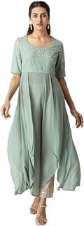 Indya Women's Georgette Regular Kurta
