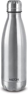 MILTON Duo DLX 750 Thermosteel 700 ml Water Bottle, 24 Hr Hot and Cold I Leak Proof Lid, ISI Certified I Vacuum Insulated I for Office, Gym, School I Silver