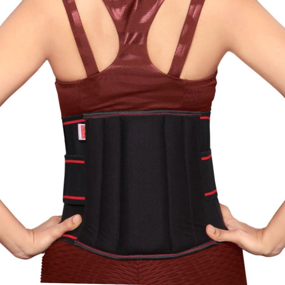 Dr.Ortho Lumbo Sacral Belt | Waist & Lower Back Support Belt | With Dual Adjustable Straps for Men & Women - 2XL (130-145cm)