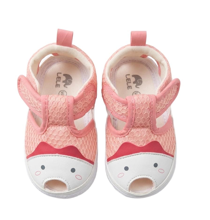 THE DDS STORE Baby Girl Boy Sandals Open Toe Summer Infant Toddler Anti Slip First Walking Shoes Cum Socks