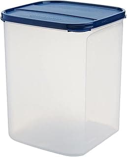 Signoraware Modular BPA Free Plastic Square Container | Dishwasher safe | Airtight & Leakproof | Kitchen & Pantry Storage | Ideal for Atta, Rice & Sugar Storage | Multipurpose ( ModBlue | 6.5 Ltr )