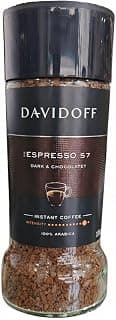 DAVIDOFF Espresso 57 Instant Coffee, 100% Arabica, Dark & Chocolatey, 90g | 100% Arabica, Dark & Chocolatey