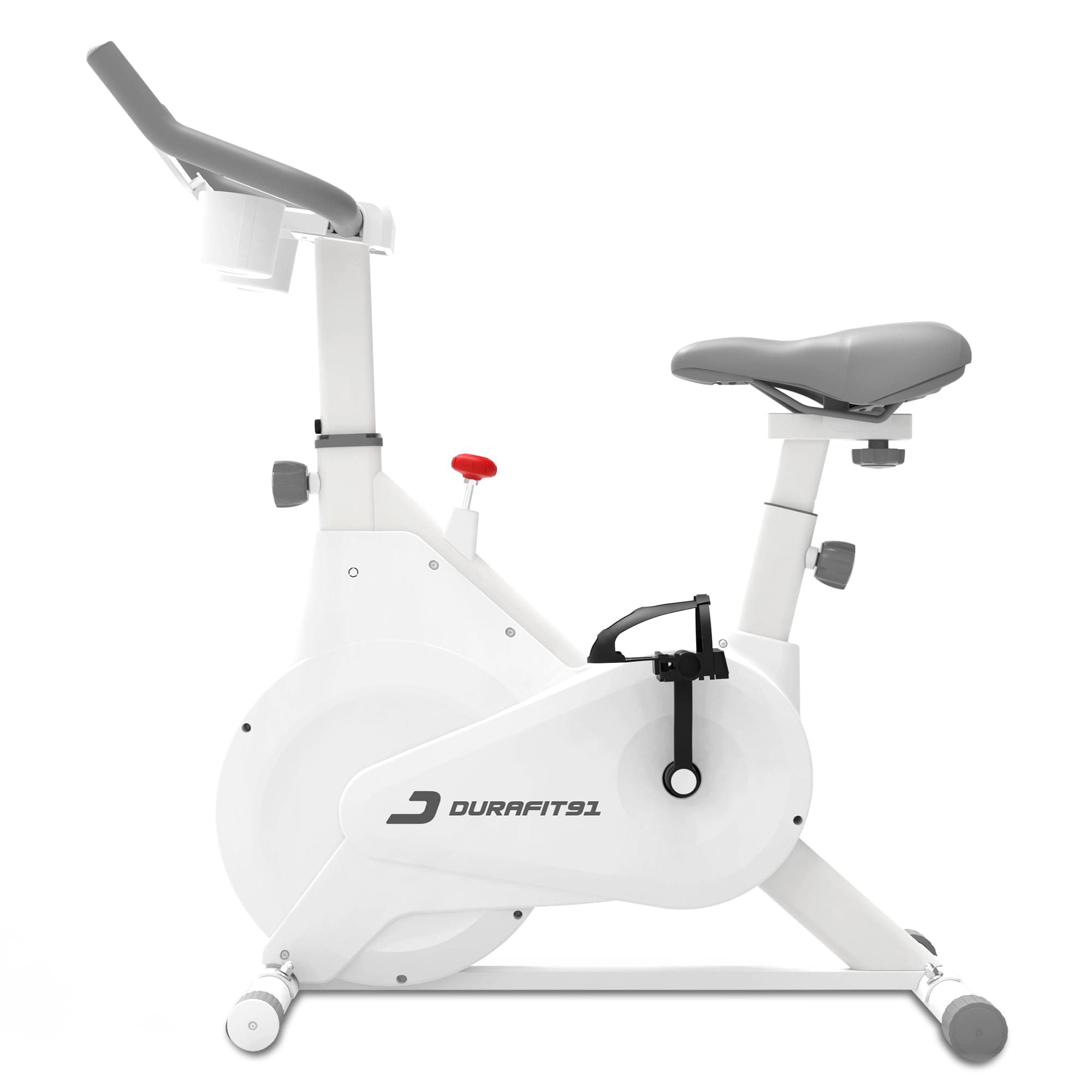Durafit91™ Pacer Spin Bike for Home Workout| 7 Kg Fly Wheel | 100 kg Max Weight Capacity | 5 Level Magnetic Resistance | Adjustable Seat & Handle bar | LCD Display