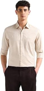 Arrow Beige Formal Shirt_ARAEOSH2636