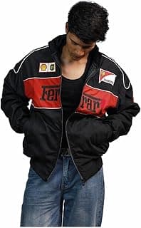 Generic UrbanVibes BLACK F1 RACING STREETWEAR JACKET
