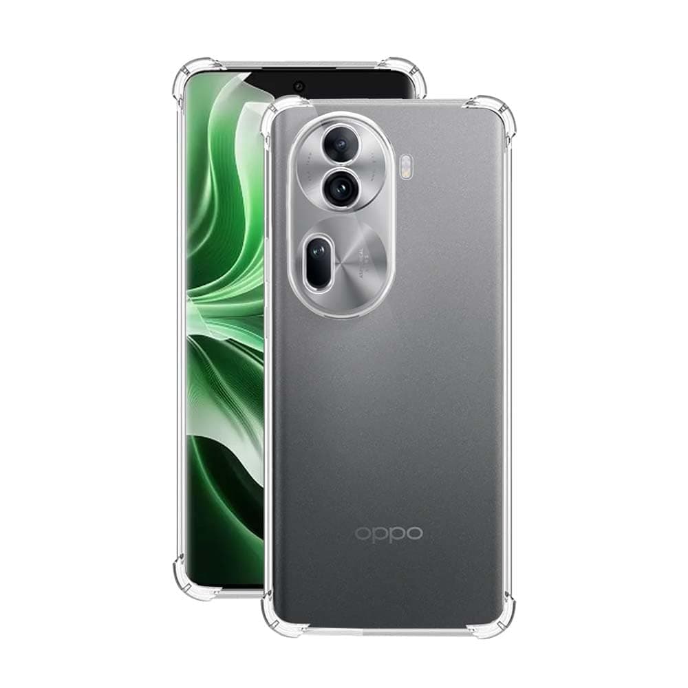 7SEVEN® Back Cover for Oppo Reno 11 Pro 5G Transparent Mobile Back Case Shock Proof Design Camera Edges Protection Crystal Clear Phone Case Silicon Soft TPU and Flexible Bumper Phone Cover