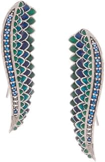 Shaya by Caratlane | 925 Silver| Oxidised Owning My Weird Humour Earrings | Gifts for Womens & Girls