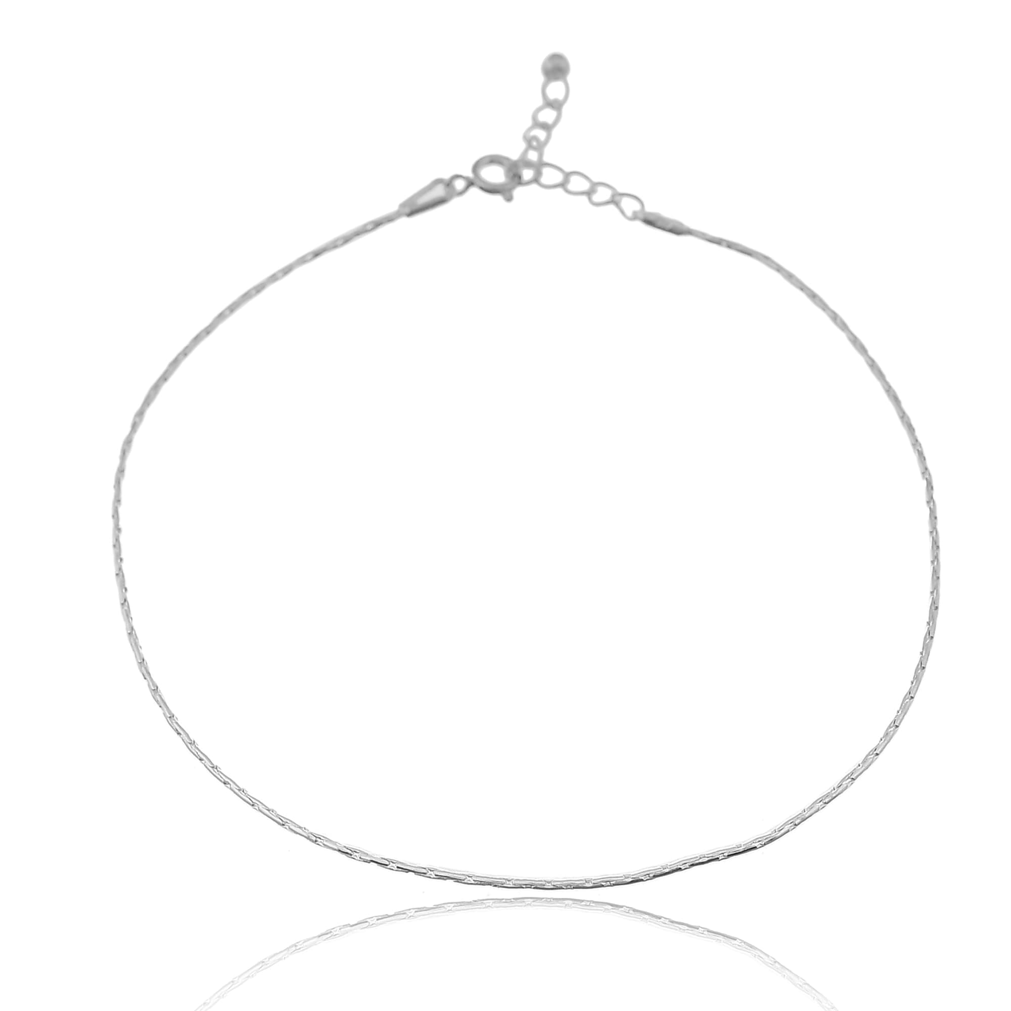 NEMICHAND JEWELS Pure 925 Silver Snake Anklet Payal for Women (1PC) (10 inch + extention)