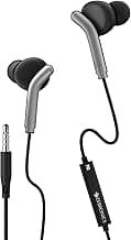 ZEBRONICS BRO 3.5mm Wired Earphones, in-Line MIC, Deep Bass, 1.2m Strong and Long Lasting Cable, Light Weight, Compatible with Mobile | Tablet | Laptop (Black)