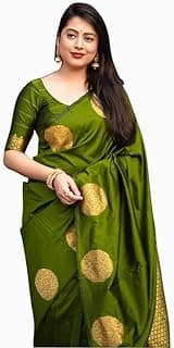 Avantika Fashion Women's Kanjivaram Soft Pure Silk Banarasi Sarees With Blouse Piece