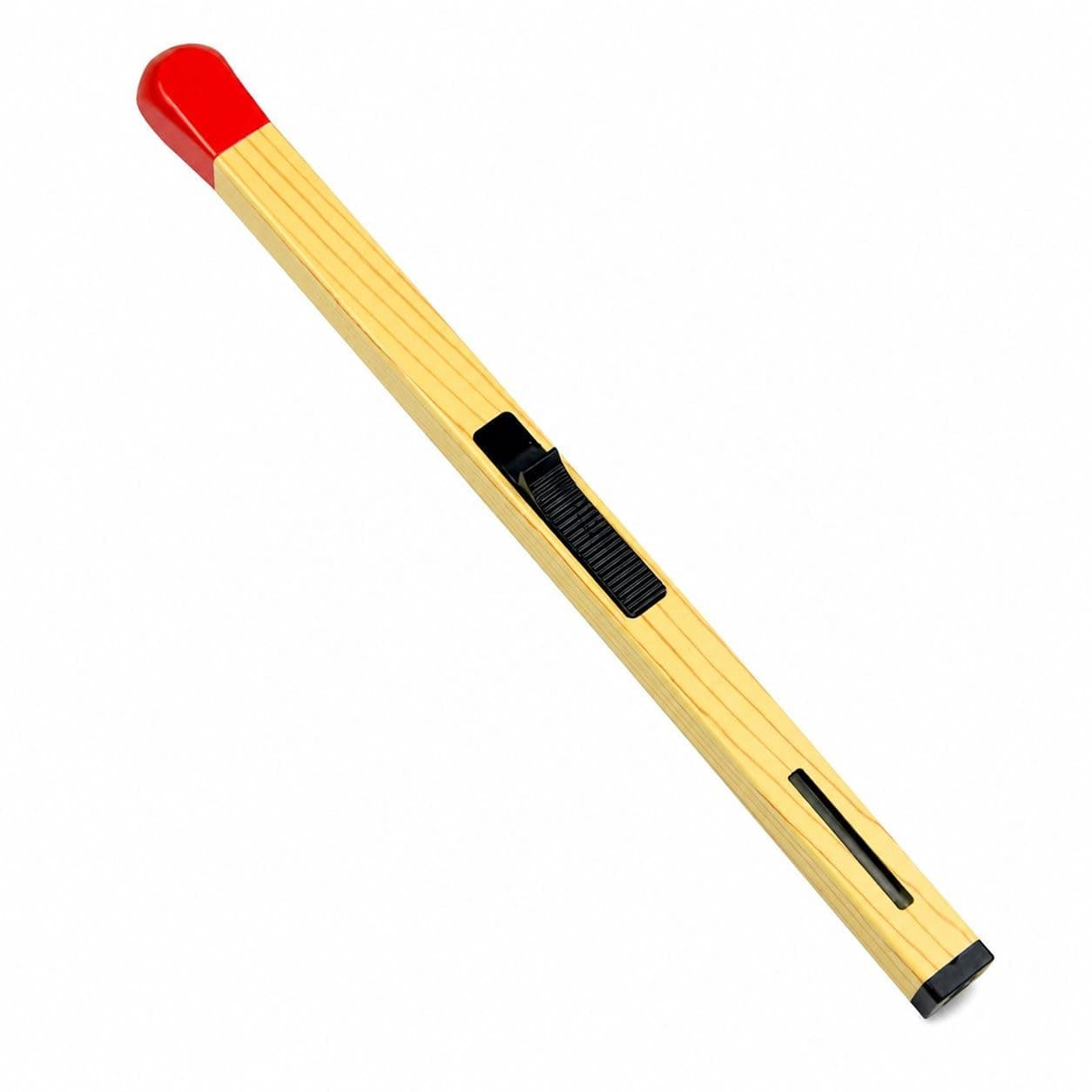 Matchstick Shaped Gas Lighter for Kitchen | Long Handle Butane Gas Lighter for Stove, Candle & BBQ | Windproof Flame Lighter, Refillable Multipurpose Lighter for Outdoor Use & Home